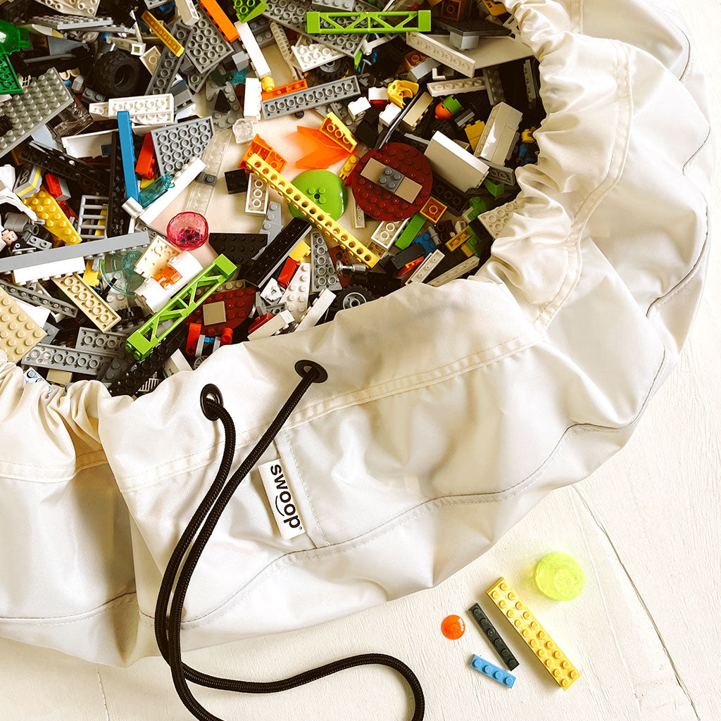 Large Toy Storage Bag - Cream (Nylon)