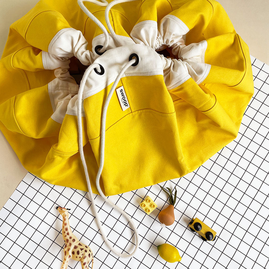 Large Toy Storage Bag - Sunshine Yellow