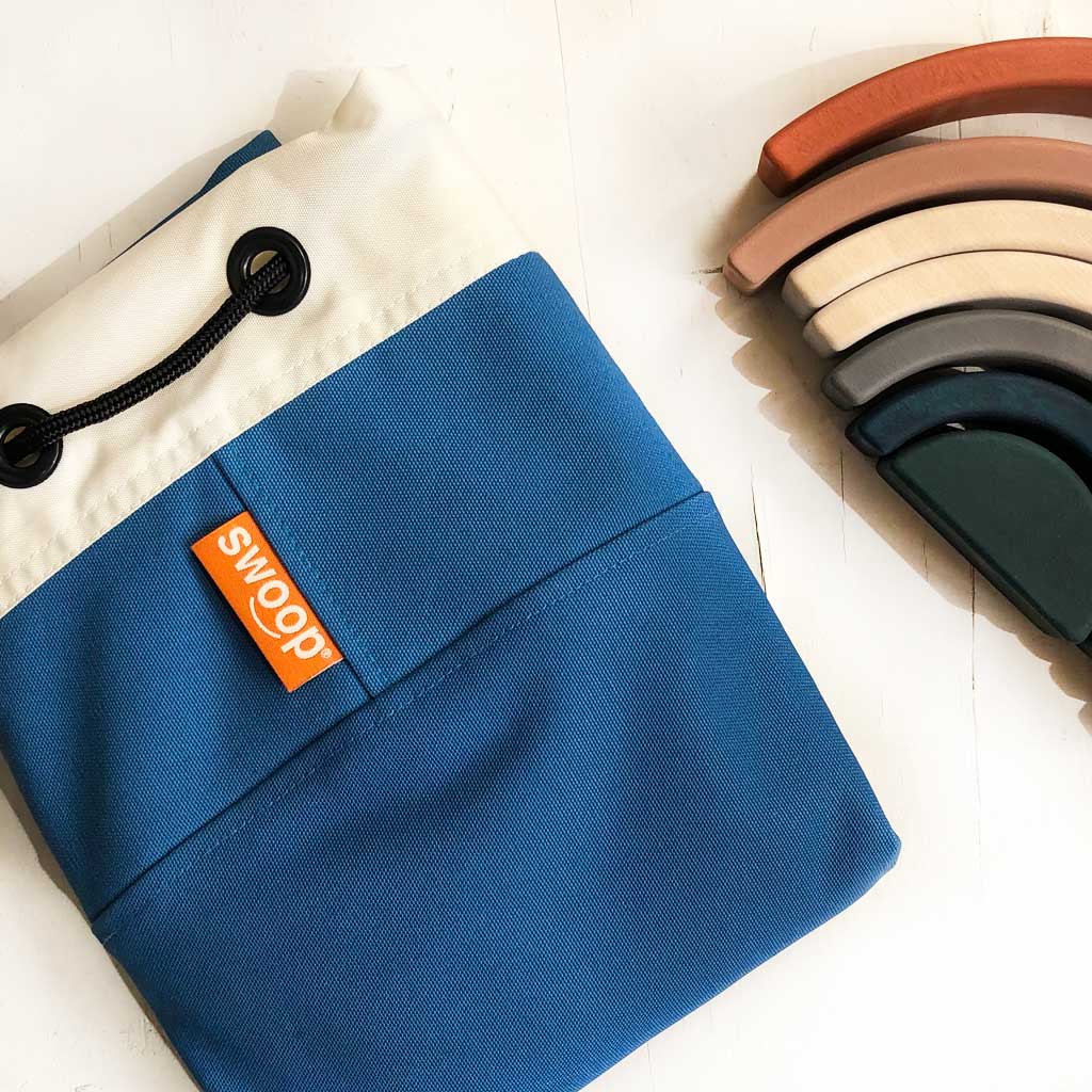 Large Toy Storage Bag - Star Dust Blue