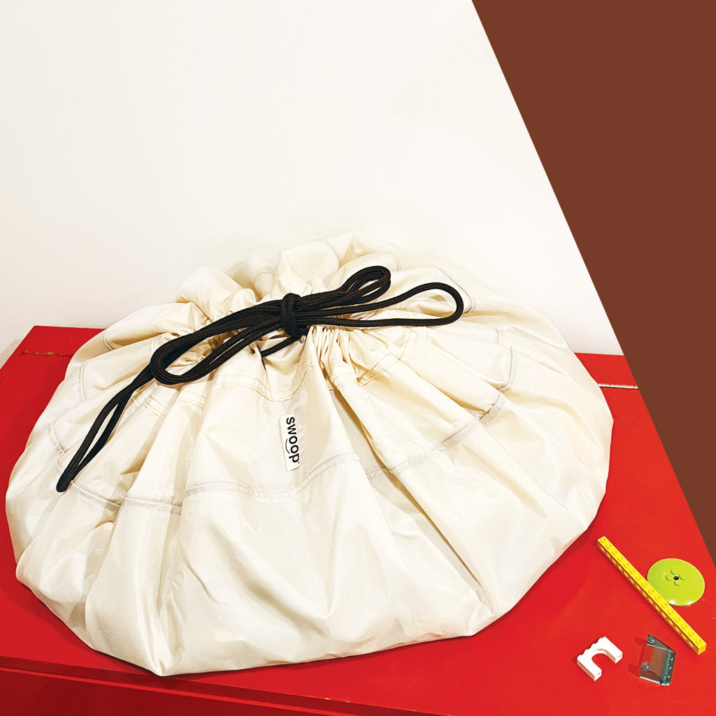 Large Toy Storage Bag - Cream (Nylon)