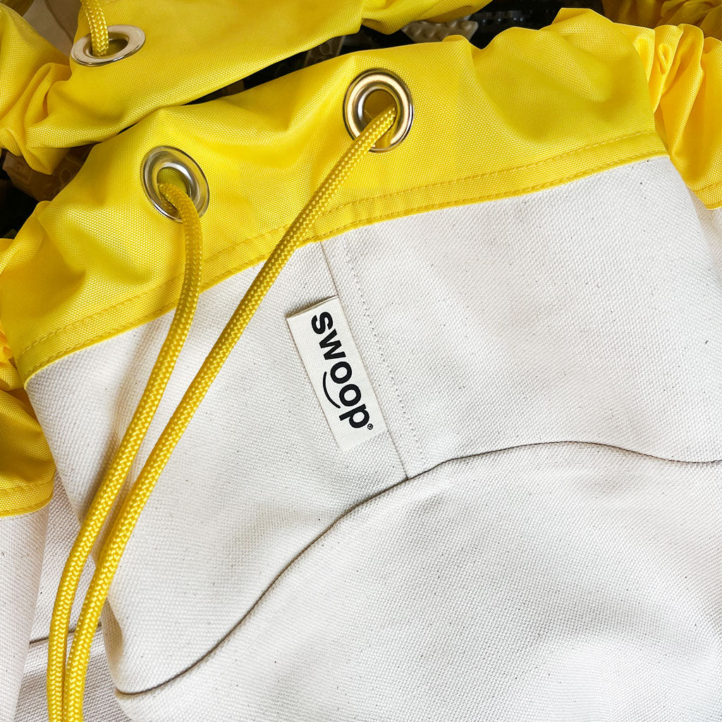 NEW! Classic Edition Large Toy Storage Bag - Yellow + Canvas
