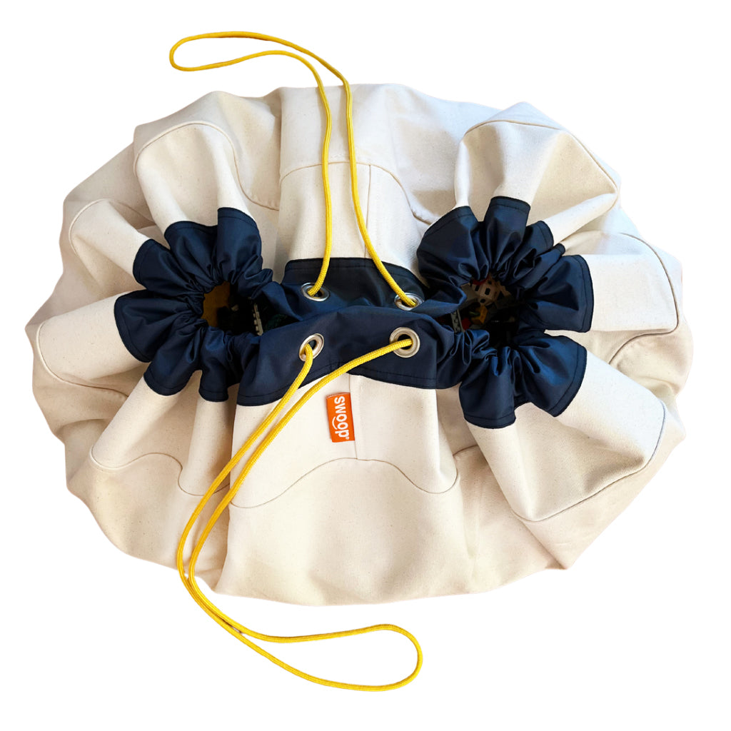 NEW! Classic Edition Large Toy Storage Bag - Navy + Canvas
