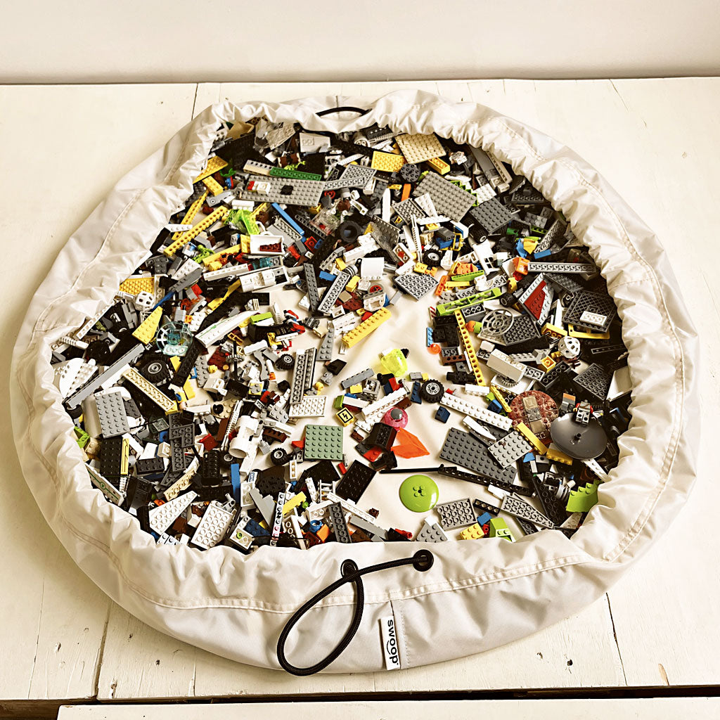 Large Toy Storage Bag - Cream (Nylon)