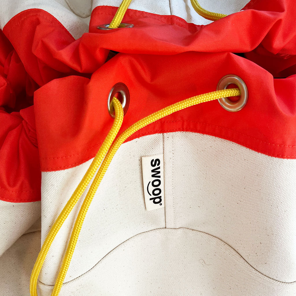 New! Large Toy Storage Bag Classic Edition - Poppy + Canvas