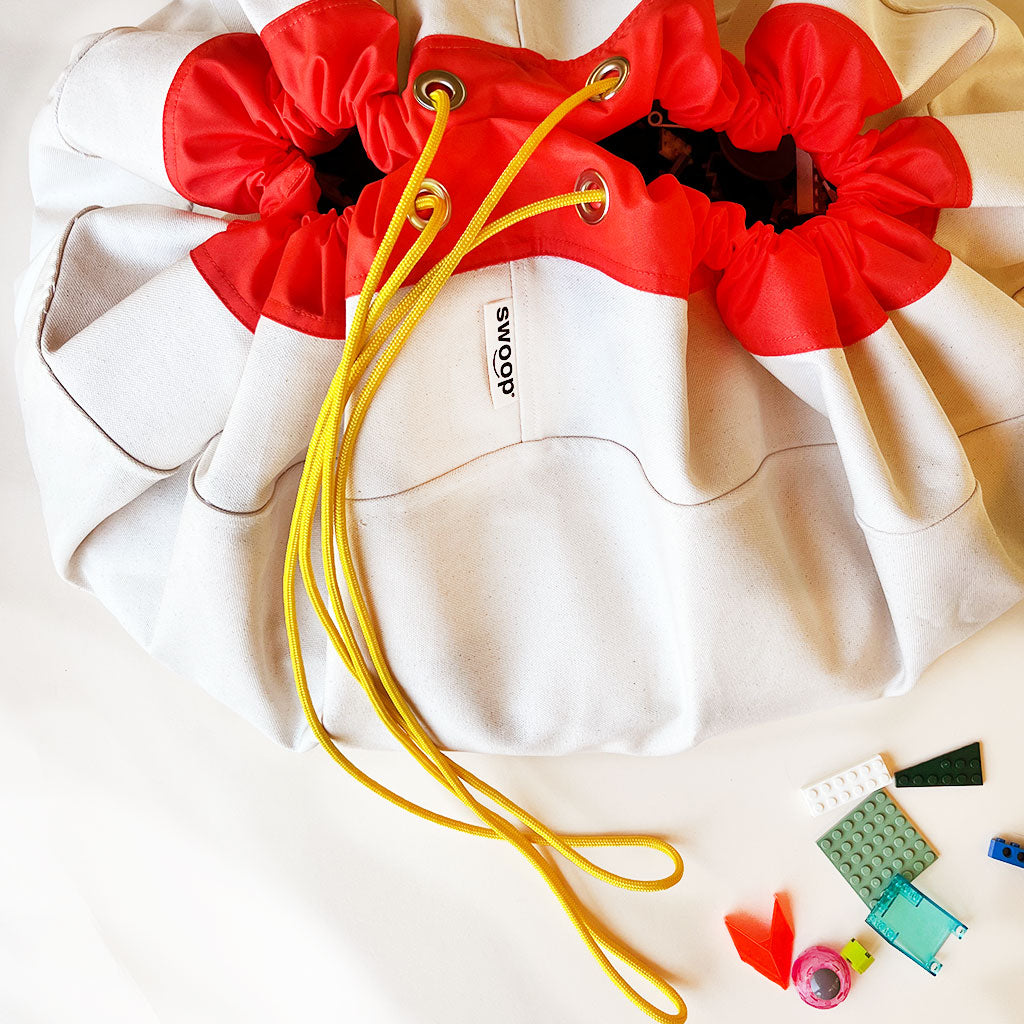 NEW! Classic Edition Large Toy Storage Bag - Poppy + Canvas