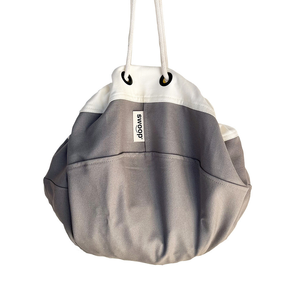 MEDIUM Toy Storage Bags - Silver Gray