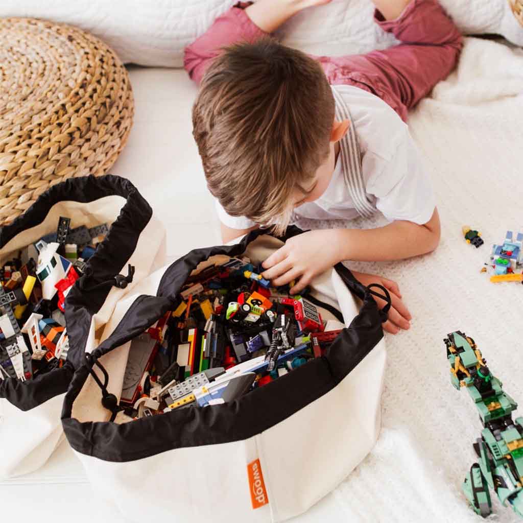 canvas cotton mini toy storage bay by swoop