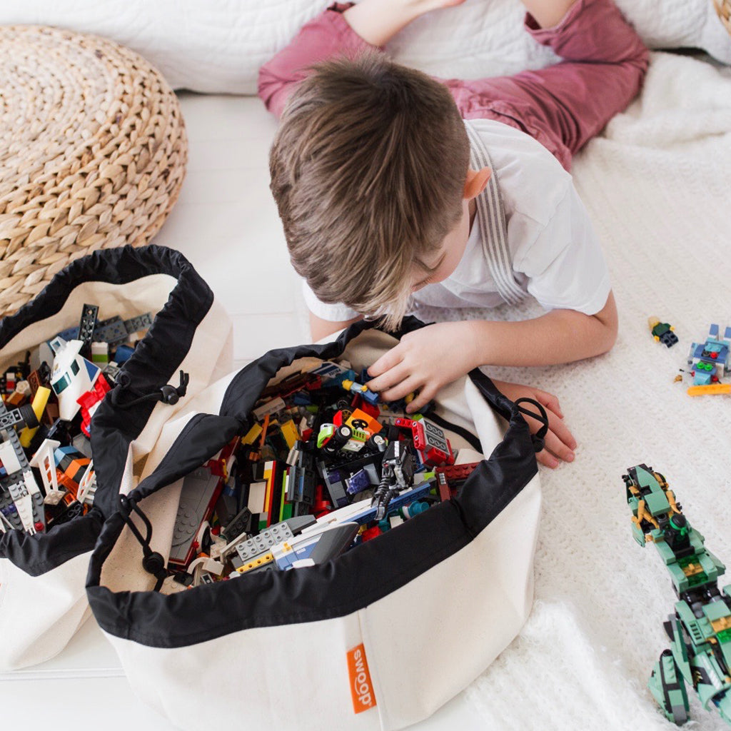 MINI Toy Bag - Canvas/Black