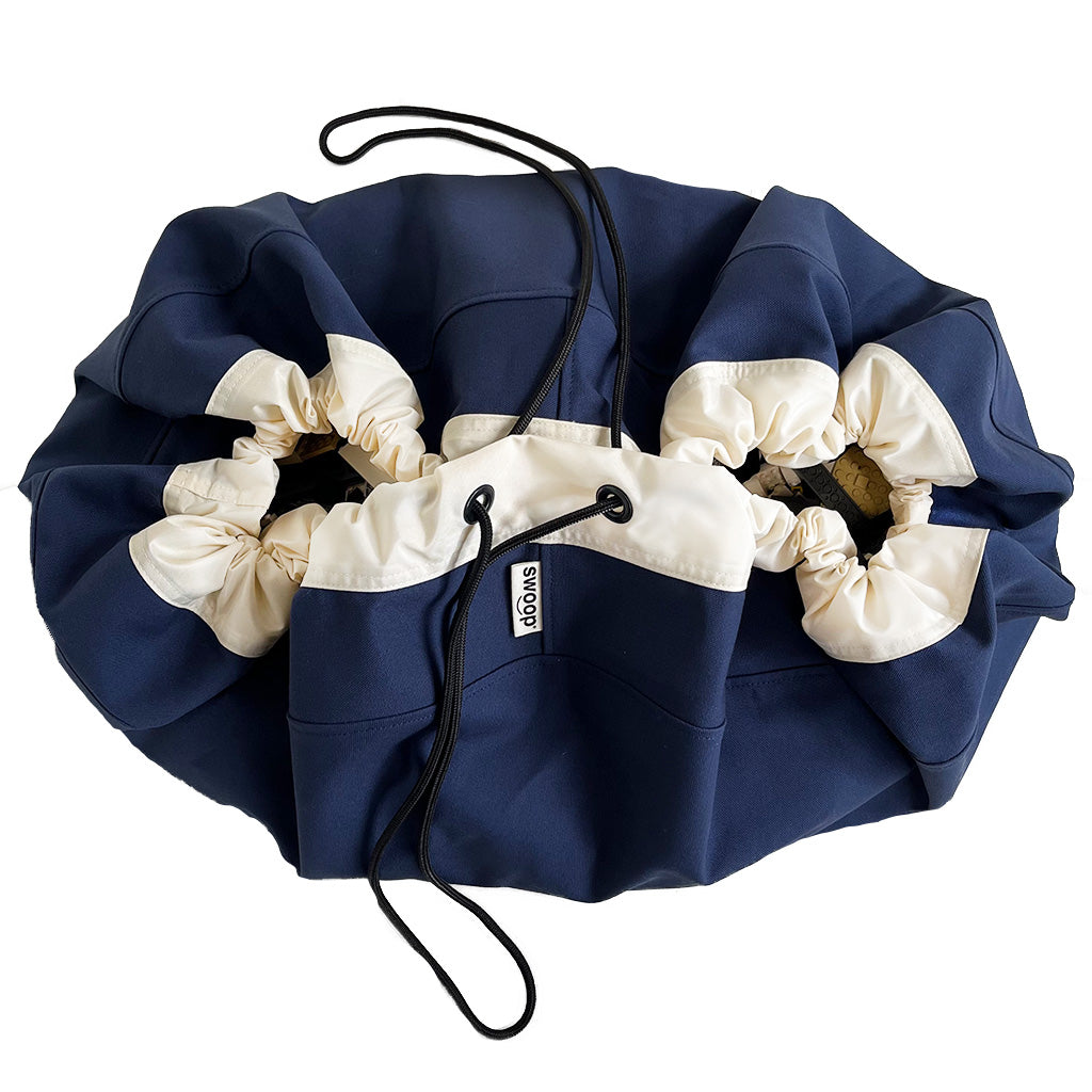 Large Toy Storage Bag - Navy Blue (Canvas)