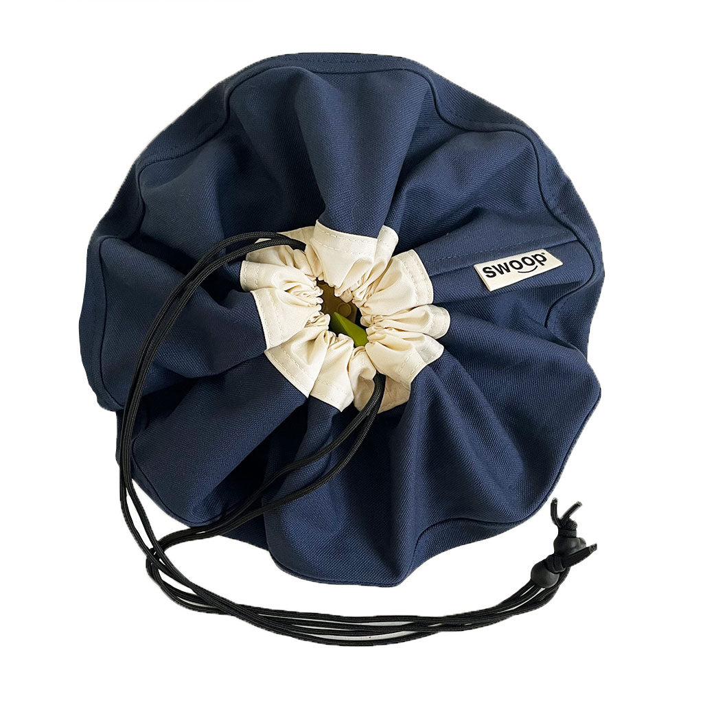 Mini Toy Bag - Navy (Canvas)