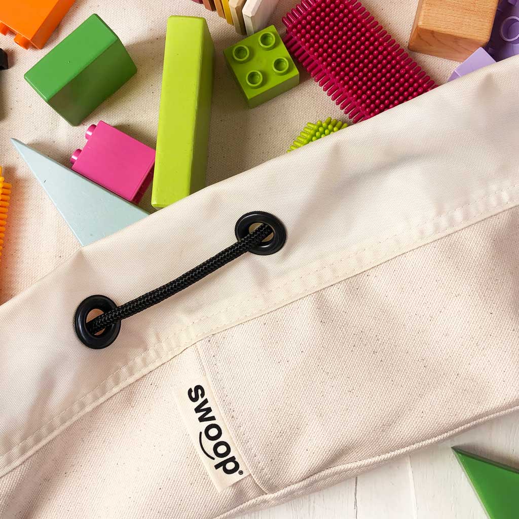 Large Toy Storage Bag - Cream