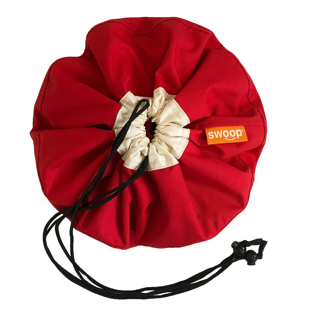 mini toy storage bag red main